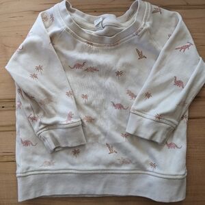 Colored Organics Dino-mite Portland Pullover in Pink 12-18m